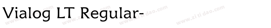 Vialog LT Regular字体转换
